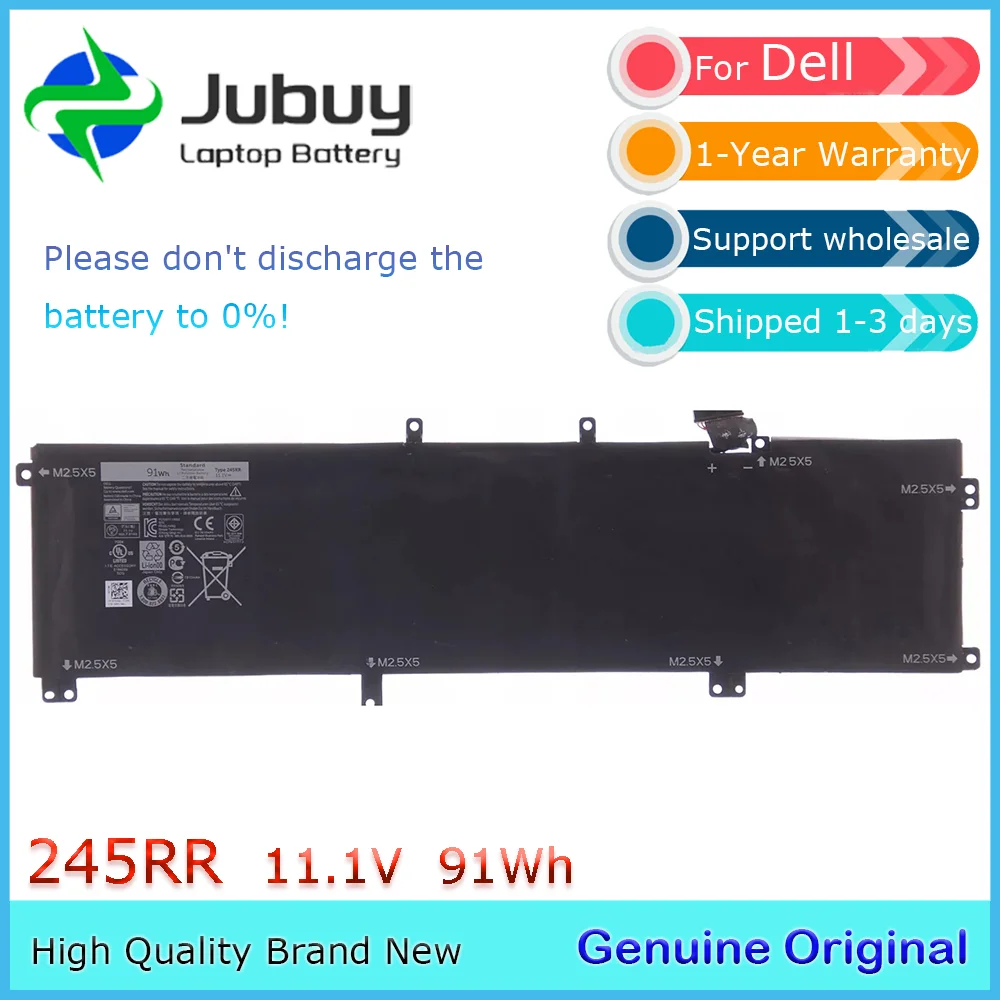 245RR 11.1V 91Wh Original Laptop Battery for Dell XPS 15 9530 for Precision M3800 Series T0TRM H76MV