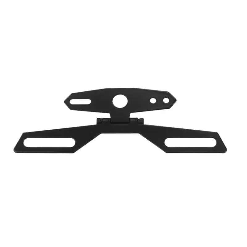 

Universal Motorcycle License Plate Bracket With Taillight Mount, Foldable Number Plate Holder