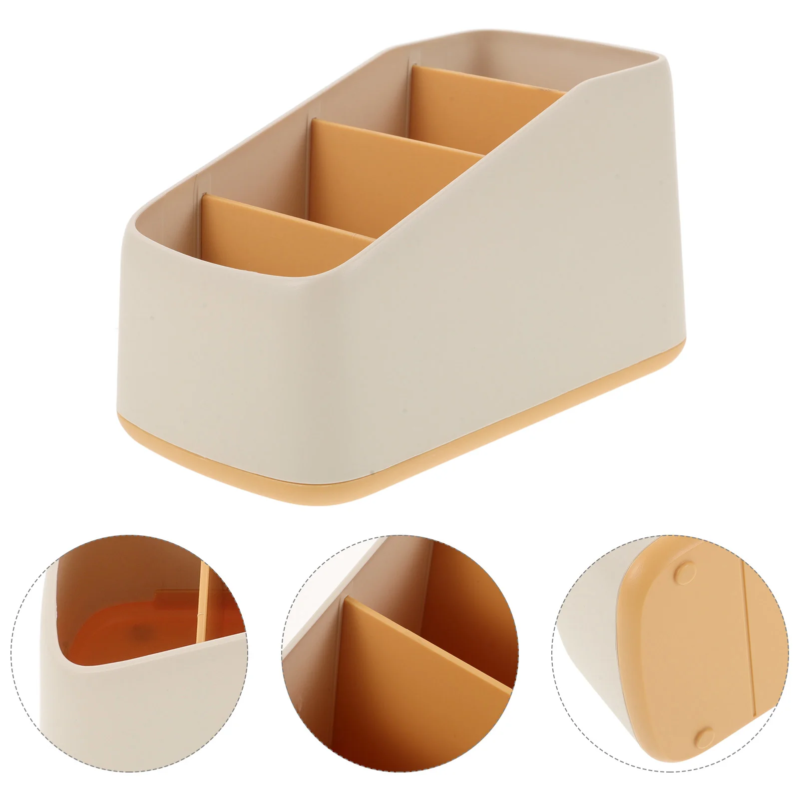 

Remote Control Storage Box Case Shelves Wooden Beside Bed Holder Useful Basket Plastic Household Student