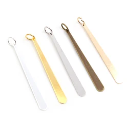 20pc/lot  38x4mm 5 colors  Long Flat Drop Strip with jump rings for Earrings findings necklace pendant charms jewelry making