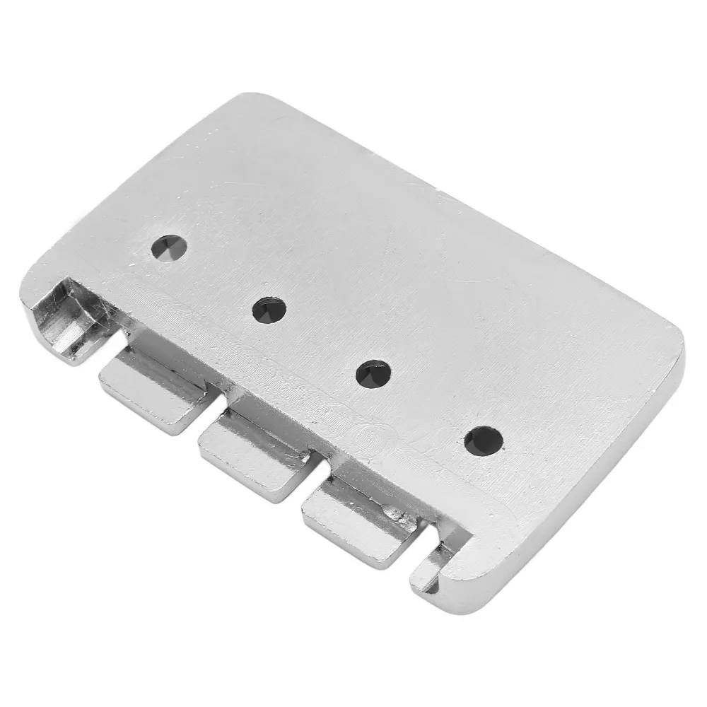 

4 String​ Metal Guitar Bridge​ ​Stringed Instrument Accessories ​A Style Top Load Tailpiece​ ​Electric Bass Bridge​ ​Zinc Alloy