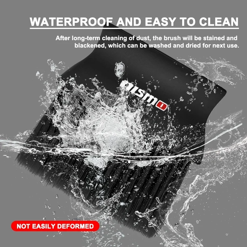 1PCS Car Dedusting Brush Air Outlet Cleaning Brush For Nissan Nismo Emblem R34 GTR Tiida Sylphy center cover 1 2 Qashqa