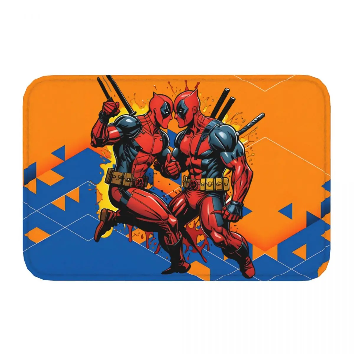 Deadpool & Wolverine Bathroom Mat Popular Movies Doormat Flannel Carpet Outdoor Rug Home Decoration