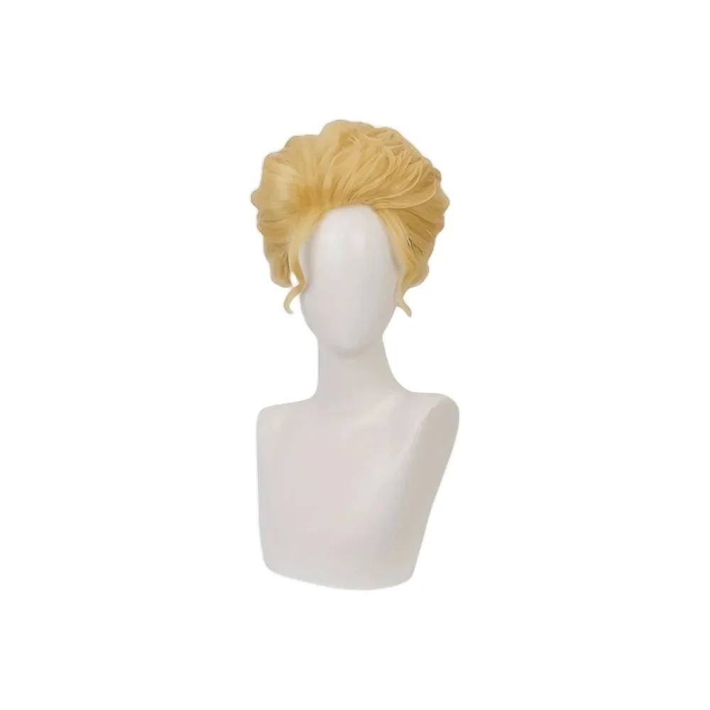 inf's Bizarre Adventure Kira Yoshikage Anime Jojo's Bizarre Adventure Kira Yoshikage Cosplay Wigs Golden Yellow Heat Resistant Synthetic Wig