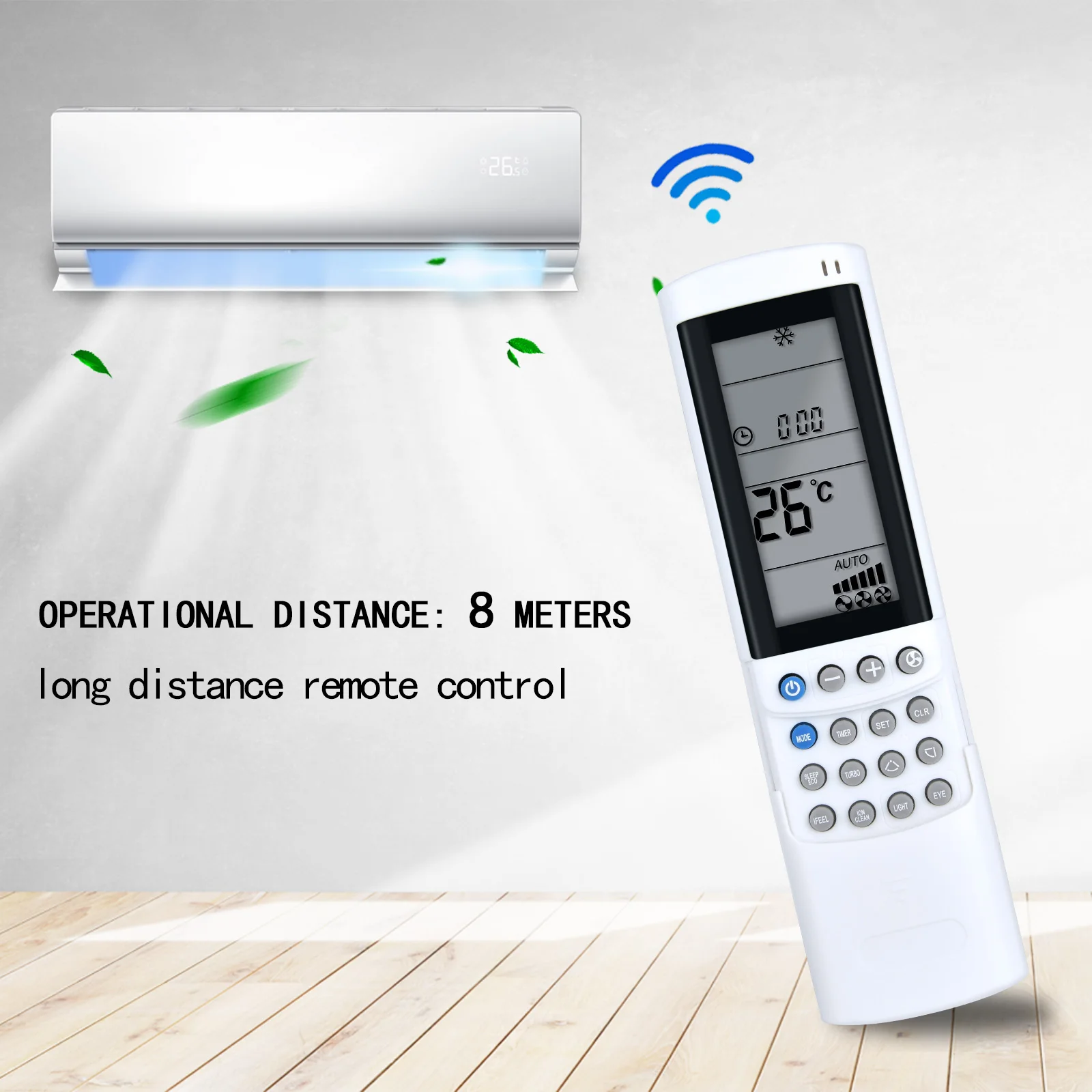 جهاز تحكم عن بعد RC08C جديد لـ Airwell Electra لمكيف الهواء Gree سلسلة HKD HND HCD