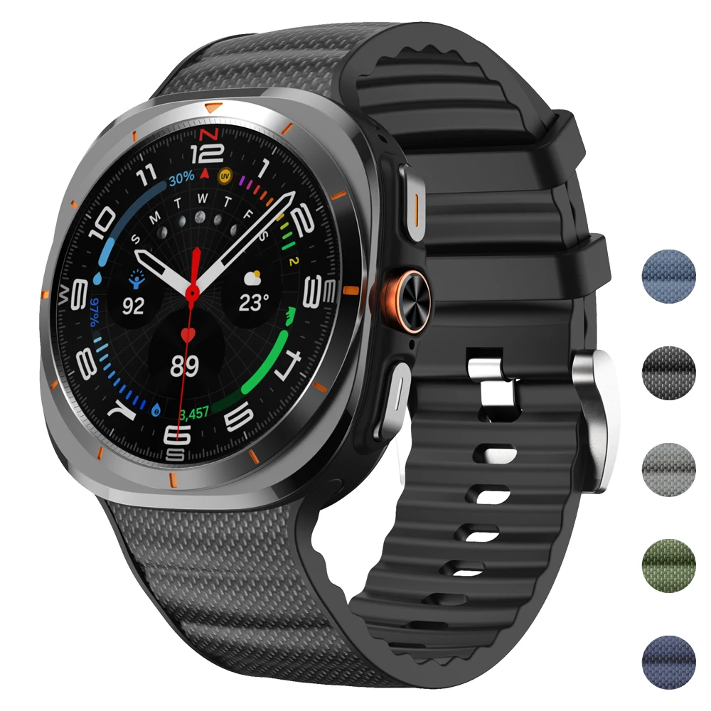 Sport-Silikonarmband für Samsung Galaxy Watch Ultra Peakform Band Armband für Samsung Watch Ultra 47 mm Armband
