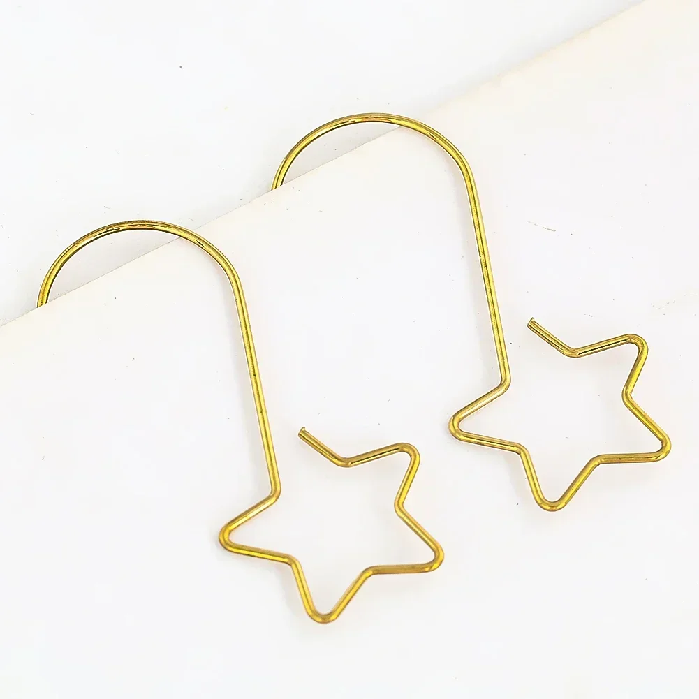 10PC Creative Christmas Tree Star Hanging Ornaments Metal Holiday Drop Decorations for Festive Party Atmosphere Home Decor Props