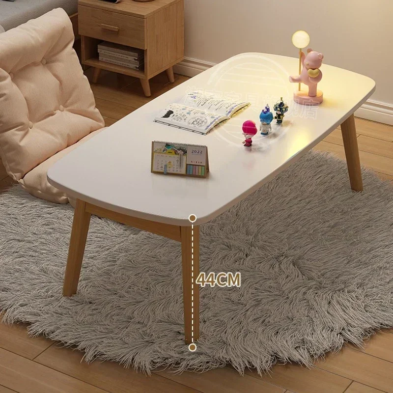 Japanese Style Coffee Table, Living Room, Thickened Solid Wood Table Legs, Free Installation, Foldable Coffee Table, Low Table