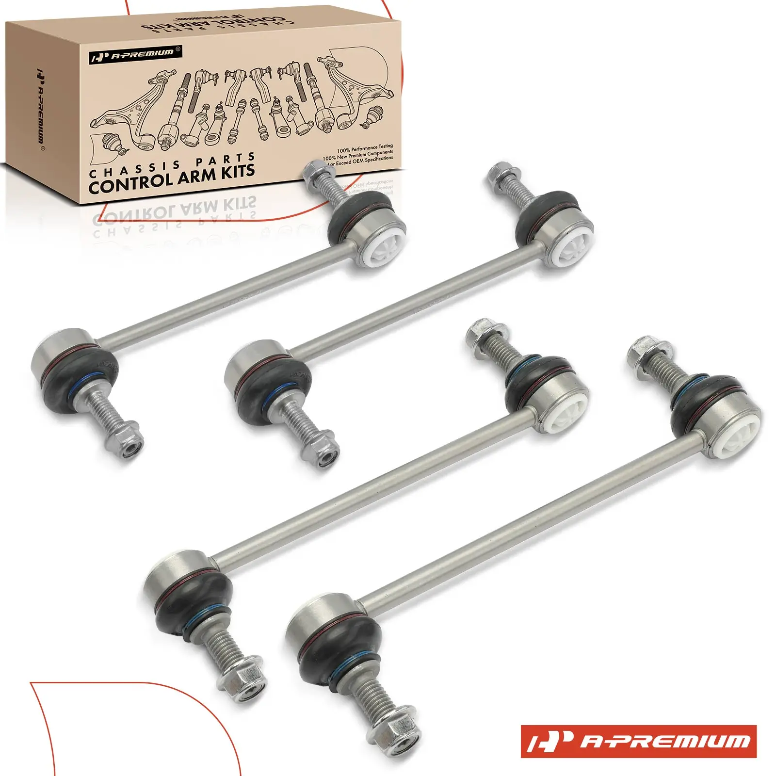 A-Premium 4x Front & Rear Sway Bar Link for Jaguar F-Pace 2017-2023 I-Pace 2019-2022 Land Rover Range Rover Velar 2018-2023