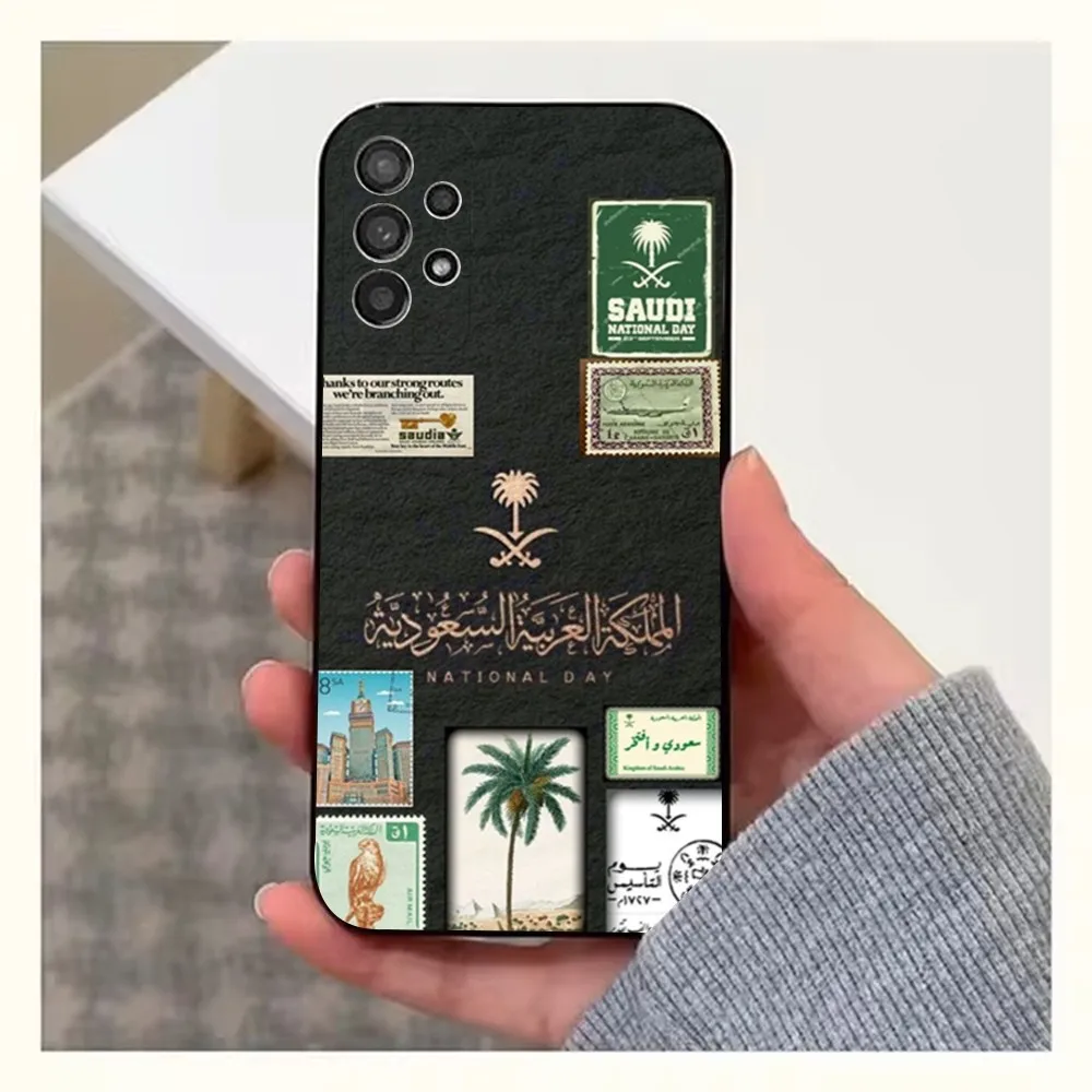 Salman Saudi Arabia Phone Case For Samsung S25,S24,S23,S22,S20,S21,S10,Ultra,Plus,Lite,FE,Soft Silicone Black Cover