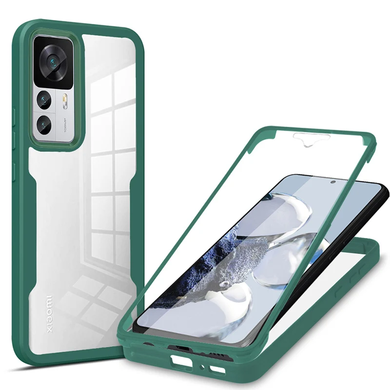 360 Full Body Phone Case For Redmi 9A 9AT 9C NFC For Redmi 9i 9T 9 Prime Double Side Clear Shockproof Funda