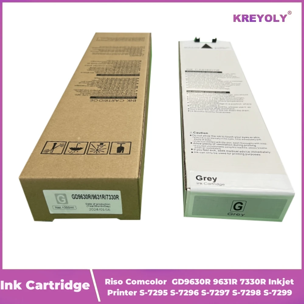 ตลับหมึกสําหรับตลับหมึกสําหรับ Riso Comcolor GD9630R 9631R 7330R Inkjet Printer S-7295 S-7296 S-7297 S-7298 S-7299