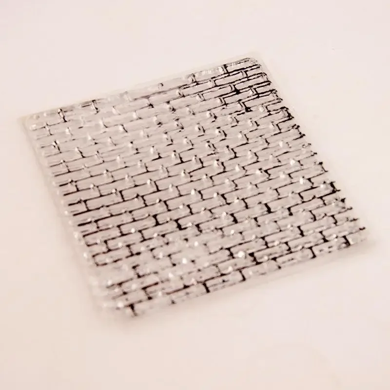 Old Stone Brick Wall Clear Stamps for Scrapbooking DIY Silicone Seals