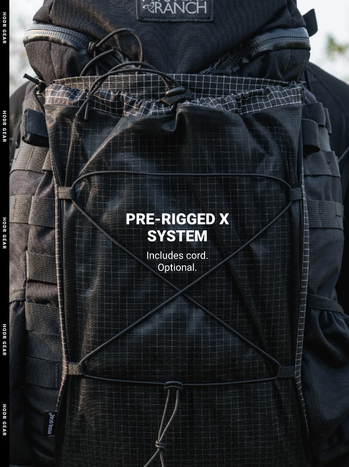[HODRGEAR] Modularer Känguru-Rucksack Erweiterung 6L Ultraleicht 58g Gridstop für Wandern Trekking UL Gear Beaver Tail – Detail 14