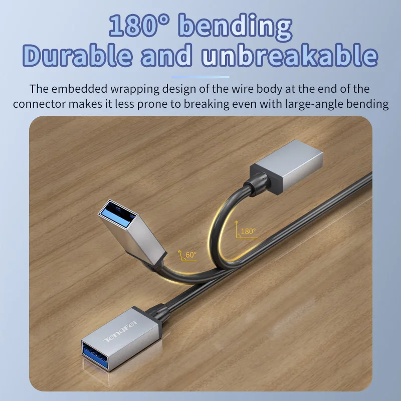 USB3.0  Extension Cable 1M 2M 3 Meters Male To Female Computer 2.0USB Flash Drive Mouse Keyboard Data Connection Cable