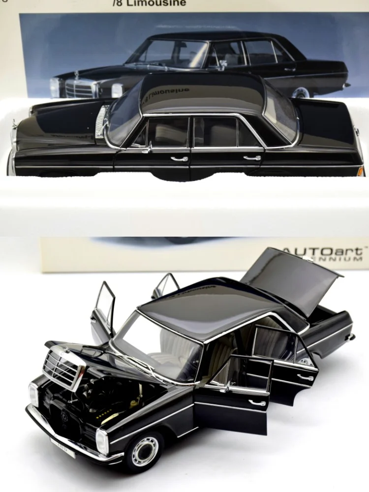 Autoart 1:18 220D W115 Limousine Alloy Fully Open Simulation Limited Edition Alloy Metal Static Car Model Toy Gift