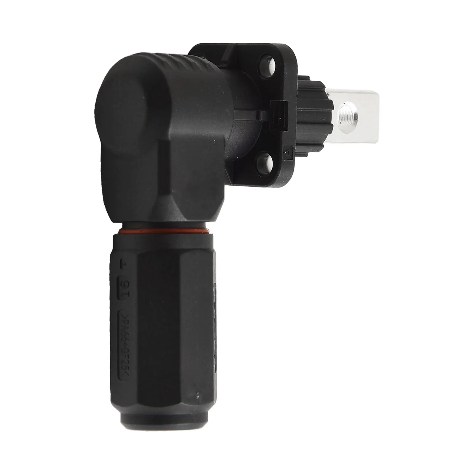 Energy Storage Power Connector 120A Quick Terminal Elbow Type with Silver Plated Copper Metal Parts and IP67 Waterproof Rating