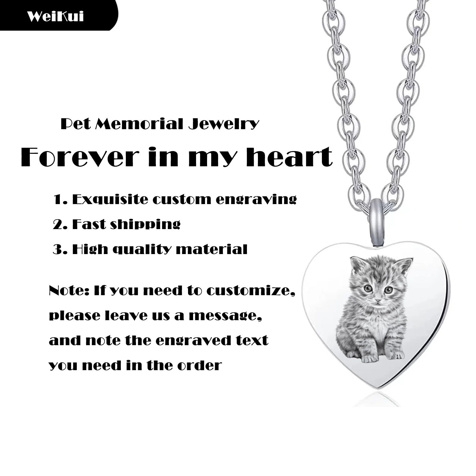 Cremation Jewelry Custom Pet Photo Custom Memorial Pendant Ashes Necklace keepsake Paw Print Keepsake Dog Gifts