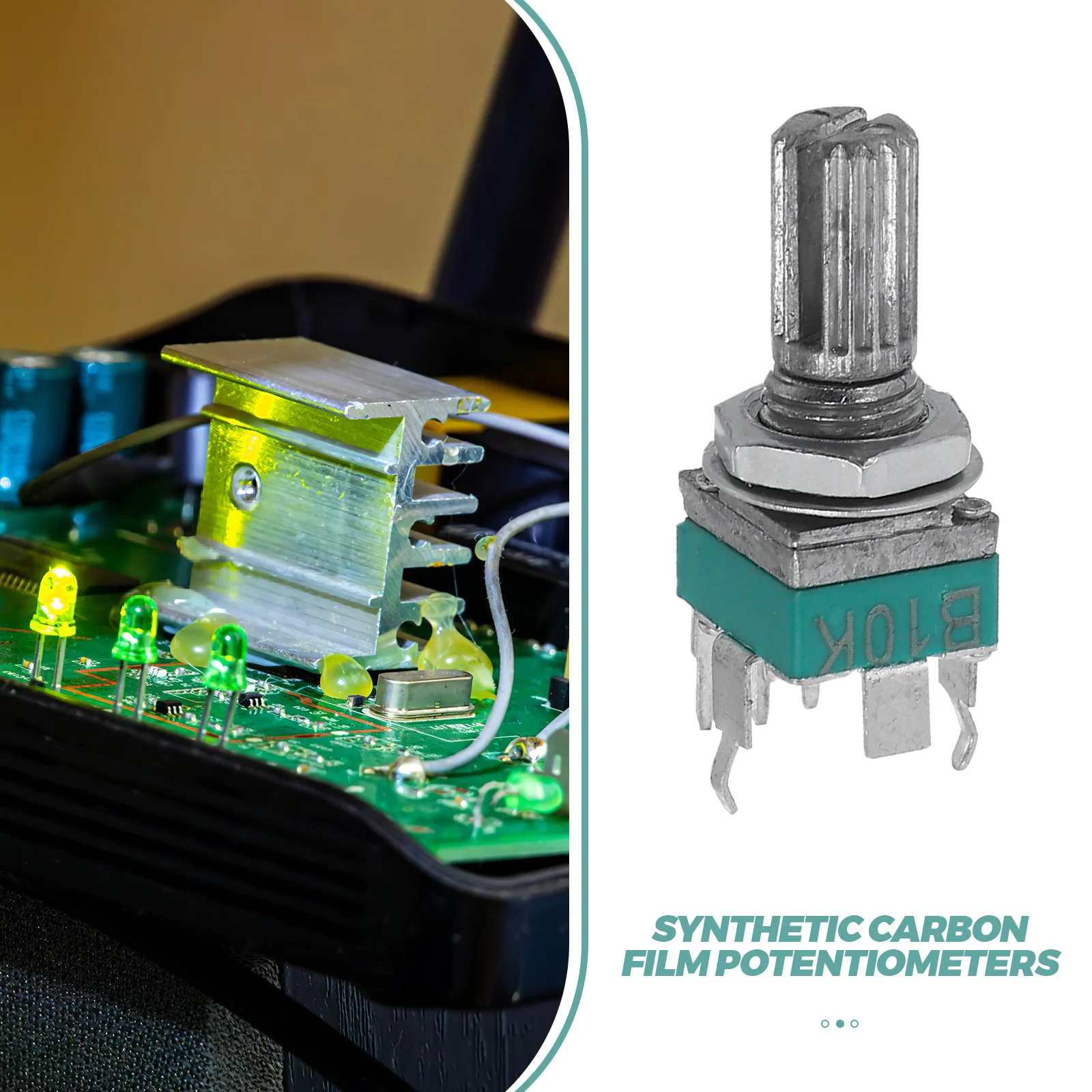 10Pcs Precision Potentiometer Vertical Design Bracket for Electronic Projects Repairs High Accuracy Audio Adjustment