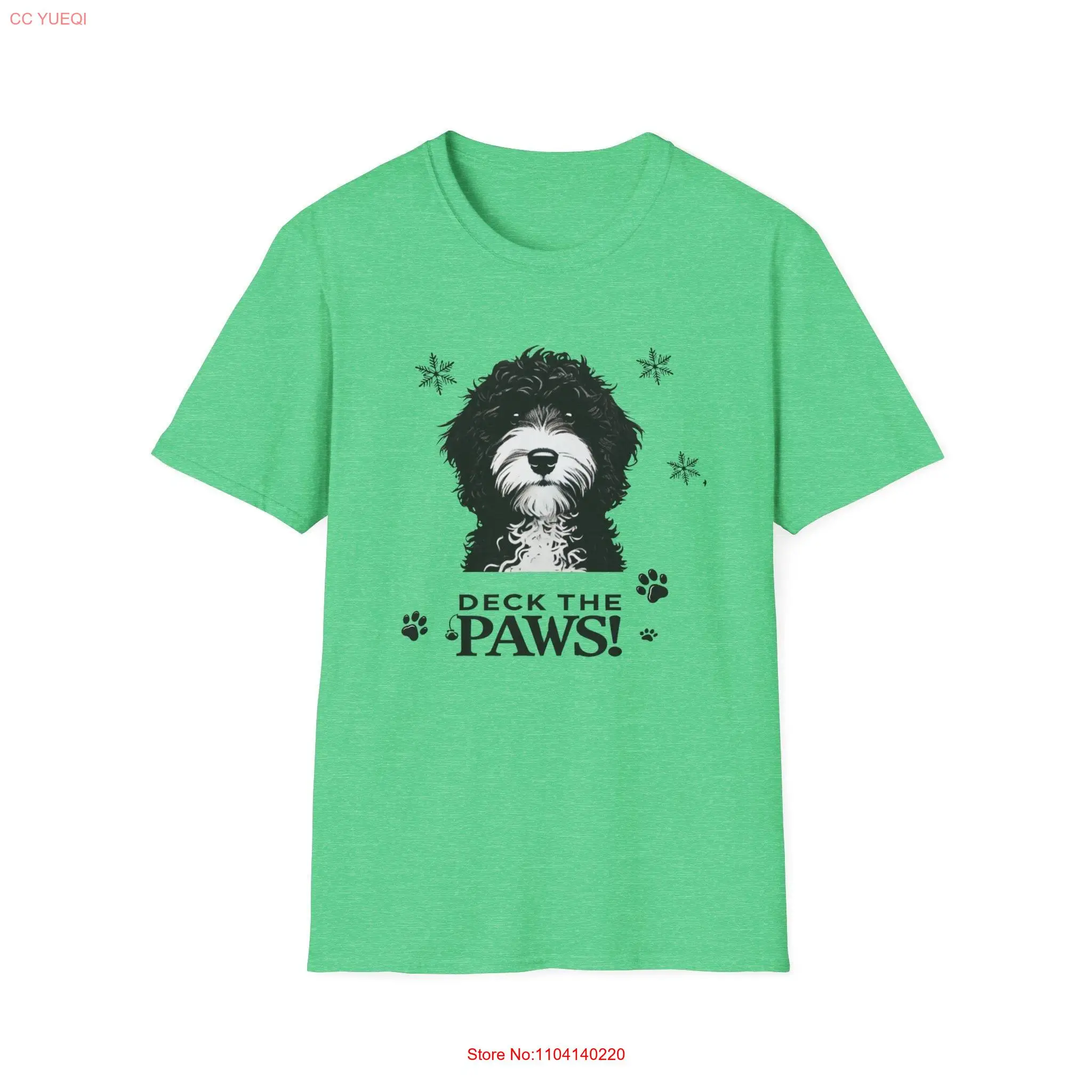 Deck the Paws Cockapoo Christmas T Shirt Ultimate Holiday for Lovers long or short sleeves