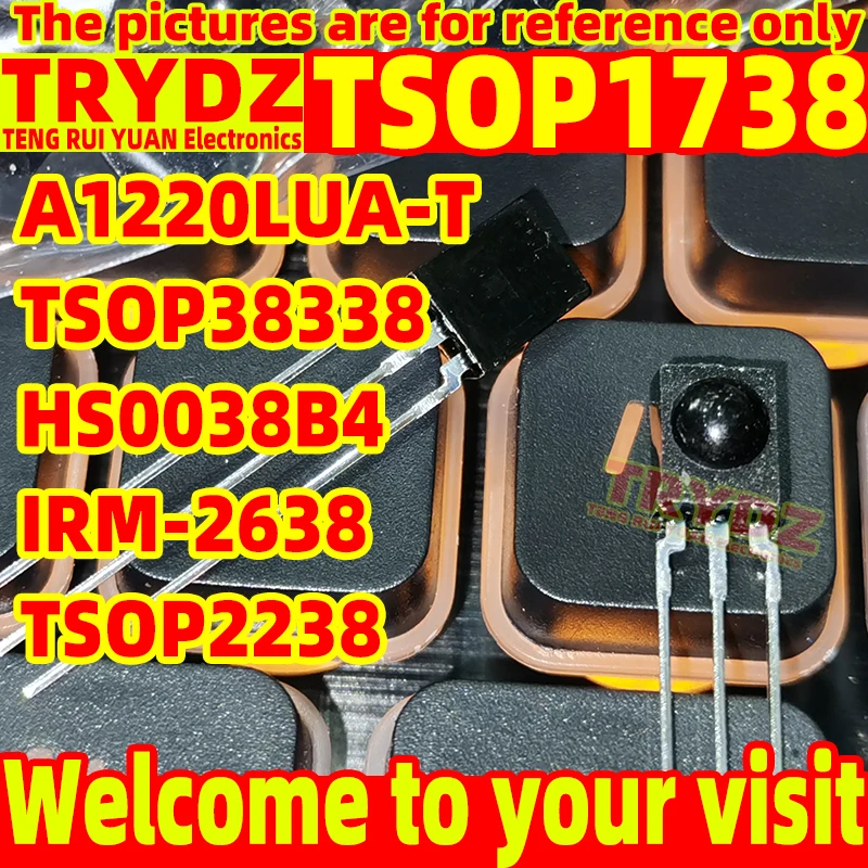 20-5pcs New TSOP1738 A1220LUA-T HS0038B4 IRM-2638  TSOP38338 TSOP2238 DIP3