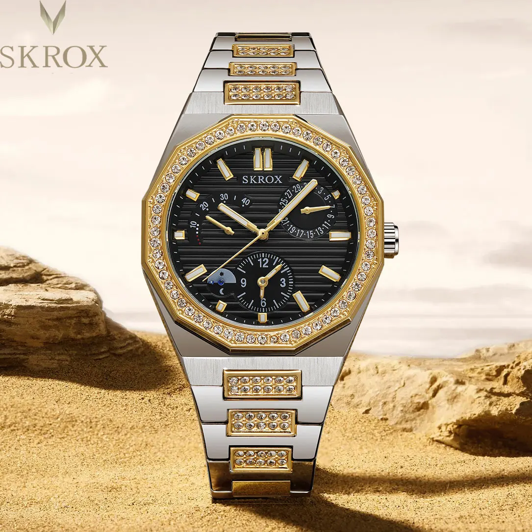 skrox-reloj-automatico-gmt-para-hombre-cronografo-de-doble-horario-diamantes-de-lujo-pantalla-de-energia-mecanica-de-acero-inoxidable-sol-y-luna-2024