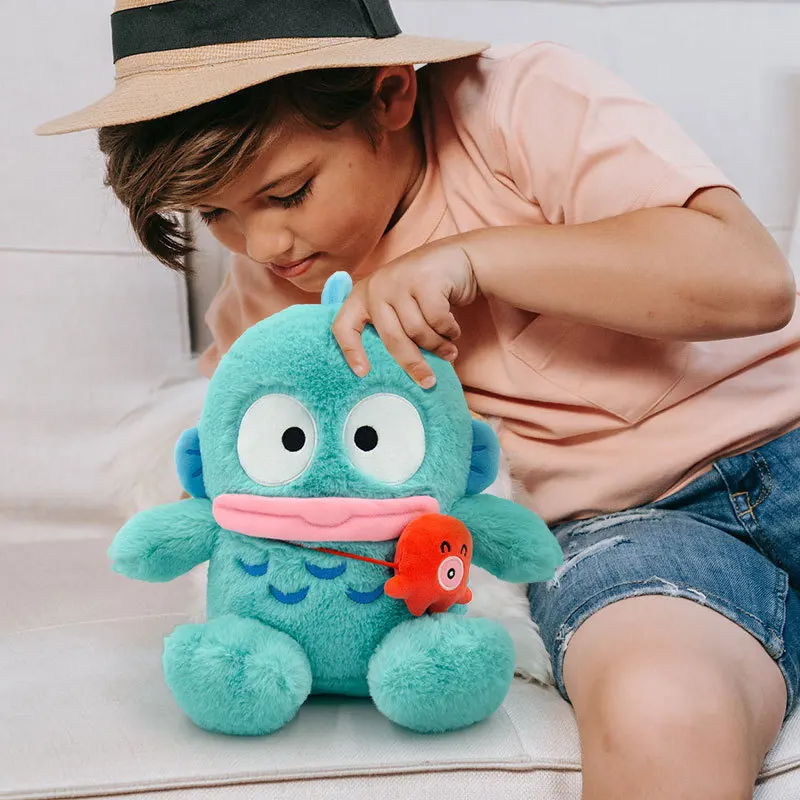 100% autentico Sanrio Hangyodon Cartoon peluche Hanton bambole di peluche cuscino di tiro regalo di compleanno bambini amici decorazione di Halloween