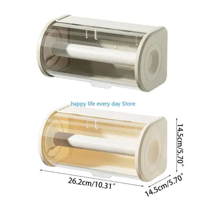 Pastilla almacenamiento tejido dispensador toallas papel papel T8UC con tapa transparente prueba polvo