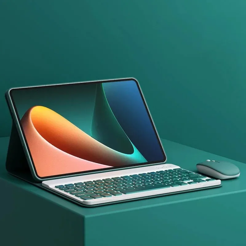 

Для Samsung Galaxy Tab A9 Plus 11-дюймовый SM-X210 X215 с подсветкой, чехол для клавиатуры с сенсорной панелью, съемная кожаная клавиатура BT