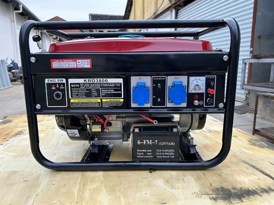 YHS 1200w 8500w Open Type Generator with Electric Starter One/Three Phase 4500w 6500w