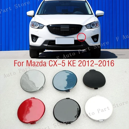 Para Mazda CX5 CX-5 KE 2012 2013 2014 2015 2016 cubierta de gancho de remolque de parachoques delantero de coche tapa de cubierta de ojo de transporte de remolque