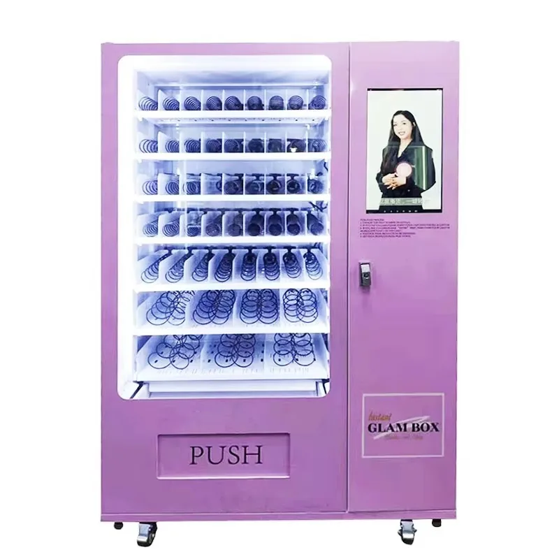 2025 Fashion Design Lashes Self Vending Machine Cosmetics Beauty Vending Machine Smart Facial Care Dispenser Support Customized