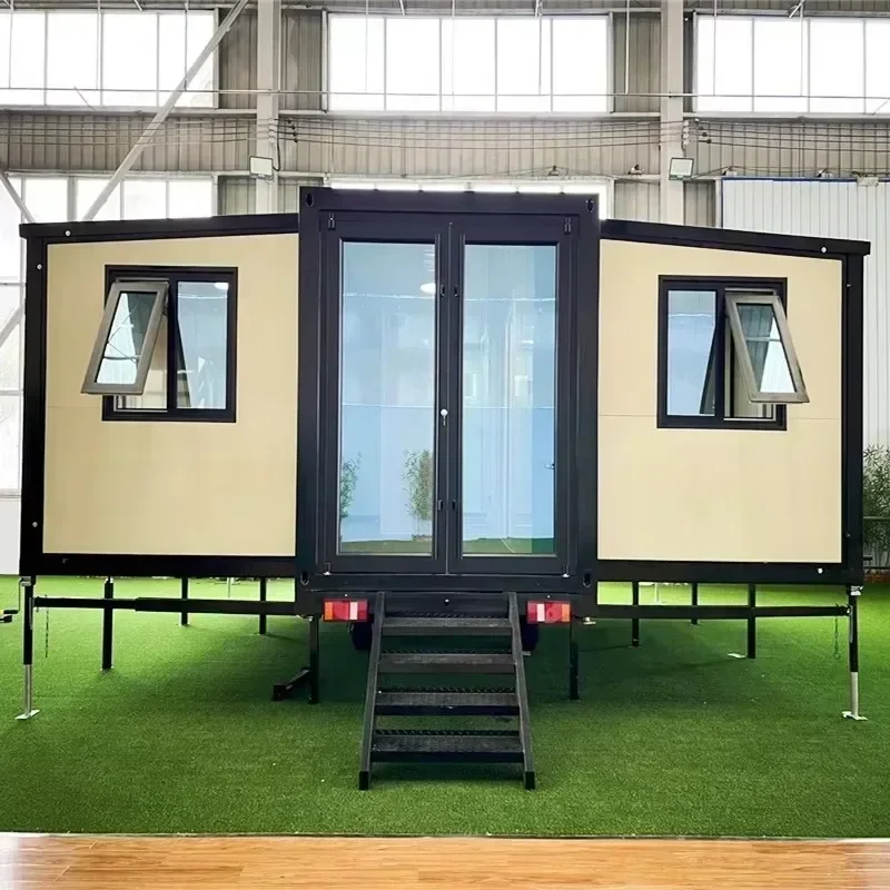 Mobile Home 20ft 40ft Expandable Container House For Construction Site Storage Box Portable Temporary Office Prefab House