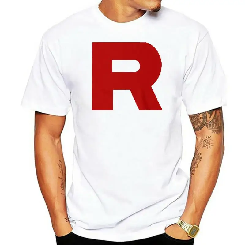 New Summer Men's Casual Print T-Shirt Fashion T-shirt Team Rocket T shirt