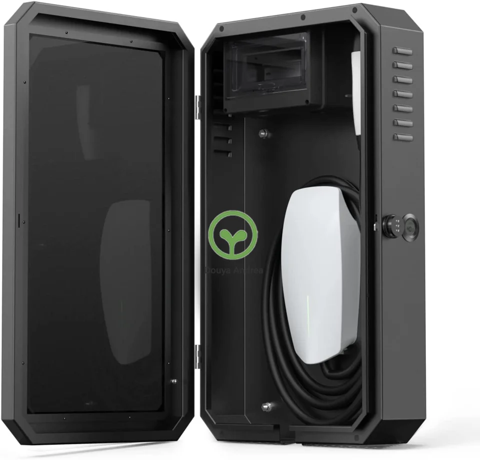

Outdoor Wall Mounted Metal Enclosure Ev Car Charger IP65 Metal Enclosure Protective Box with Glass Door