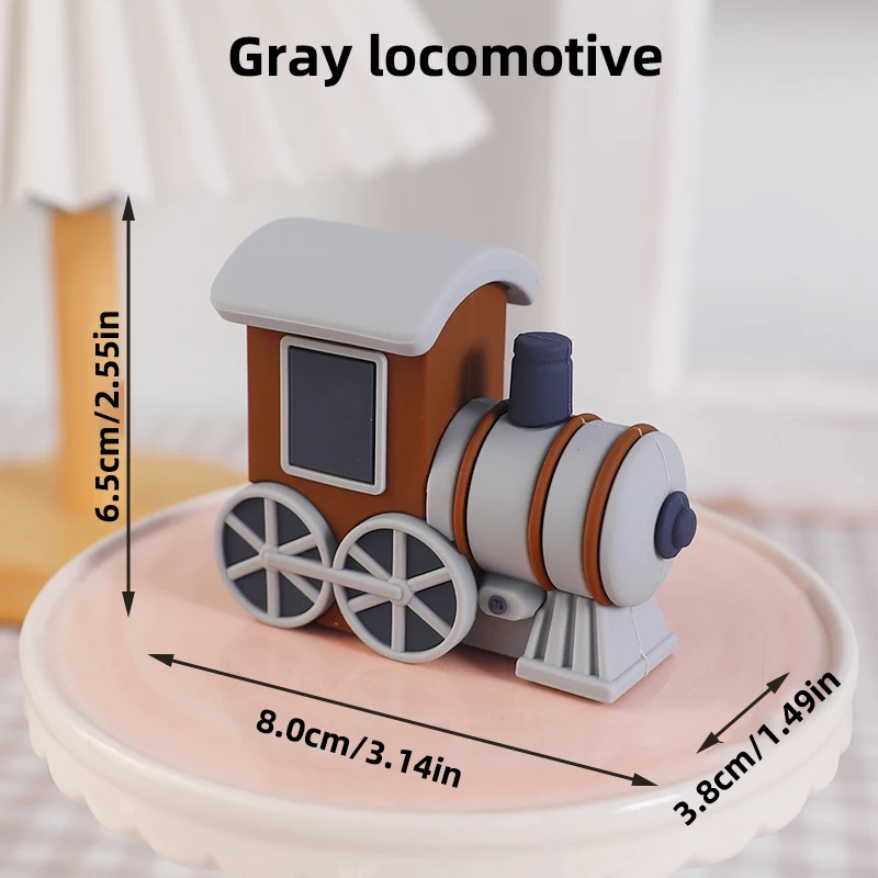 IOSCDH – Set De 6 Trains Magnétiques En Bois Et Plastique, Figurines Thomas Et Amis, Décoration De Gâteau Anniversaire