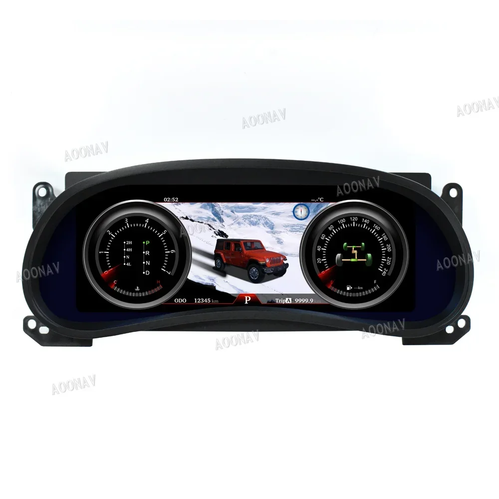 Car Digital Cluster Instrument For Jeep Wrangler JK 2011-2017 LCD Speedometer Dashboard Display Panel Virtual Cockpit Linux