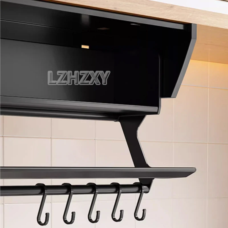 Étagère de rangement pour condiments pliante, espace de cuisine en aluminium, face murale T1, sous l'armoire, grande capacité