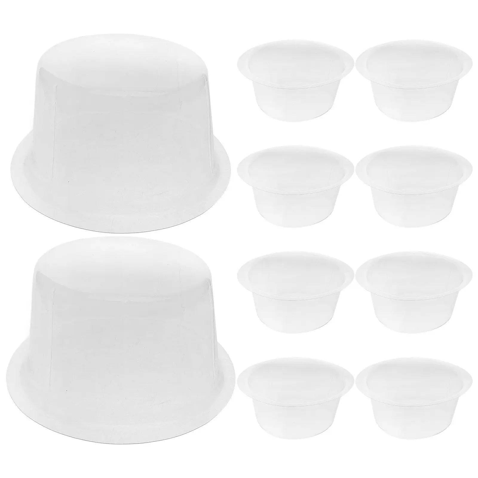 

10 шт. пластиковых форм-вкладышей из ПВХ для шляп, круглые, для федор, соломенных и джазовых шляп, для хранения и демонстрации, держатель для головных уборов