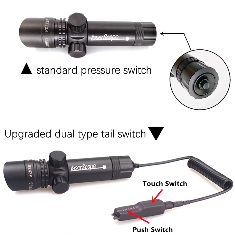 Remote Pressure Switch Red Laser Sight Rat Tail Switch