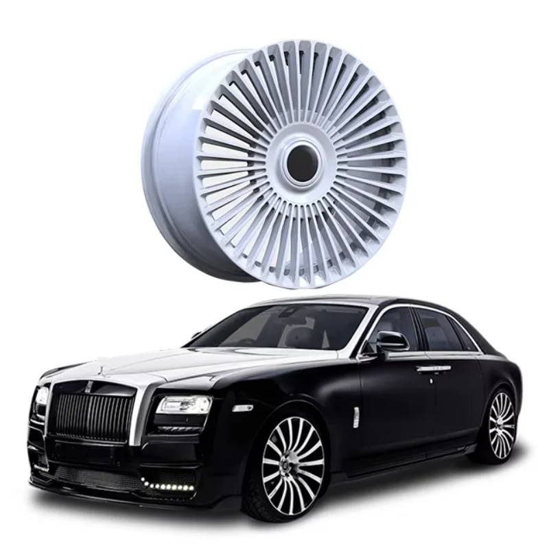 

Applicable To Rolls-Roycee Ghost Car Rim Forged Wheels, Wheel Nave Customized Ivory White Lightweight Wheel Modification