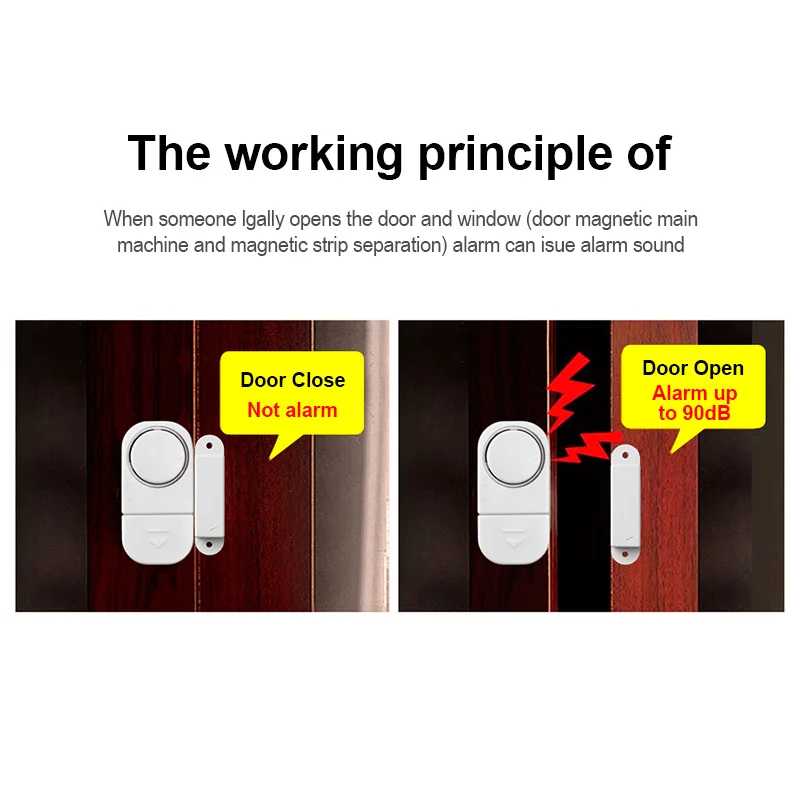KERUI Independent Working Magnetic Door Window Sensor 90dB Sound Alert Wireless Opening Detector Household Security Burglar