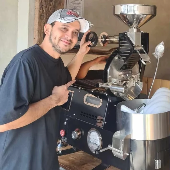 Wintop Touch Screen 1Kg 2Kg 3Kg 5Kg 12kg Commercial Coffee Beans Roaster Machine Drum Coffee Toaster