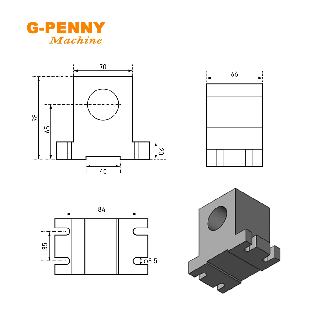 G-PENNY NEMA23 3/4 щелепа, 4-я ось, 100 мм, разделительная головка заднего бабка/вращение/комплект оси R