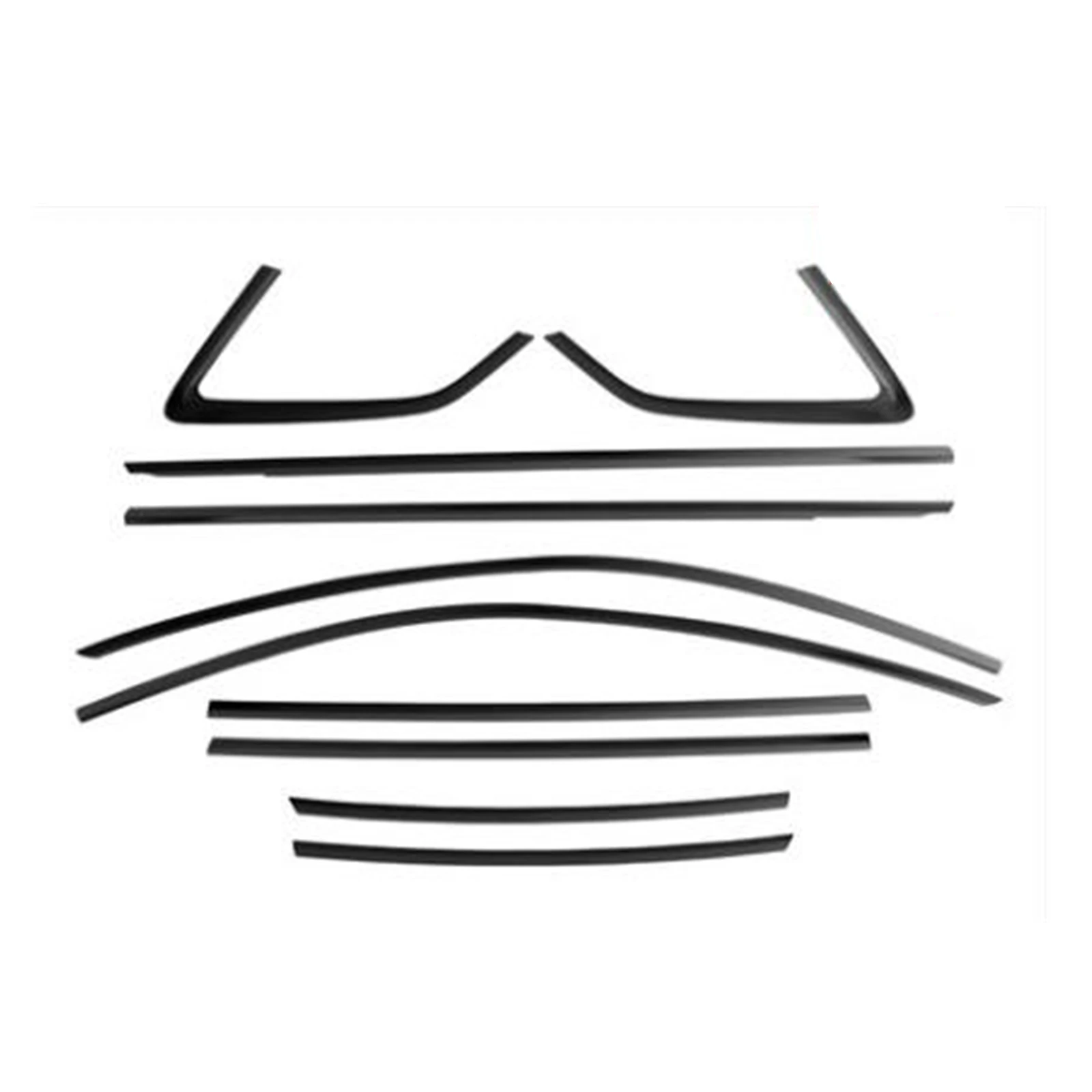 Tape Gasket For Audi 2013-2020 A3 Hatchback Black Car Exterior Window Trim Weatherstrips Seal Sticker Strip Cover