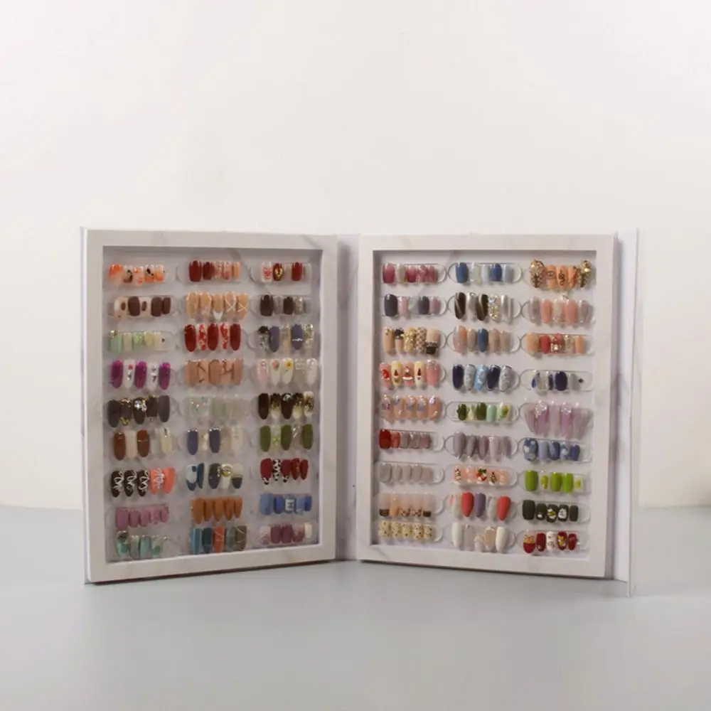 Large-capacity Magnetic Nail Display Book Multi-functional Space Saving Nail Gel Polish Showing Shelf Simple DIY