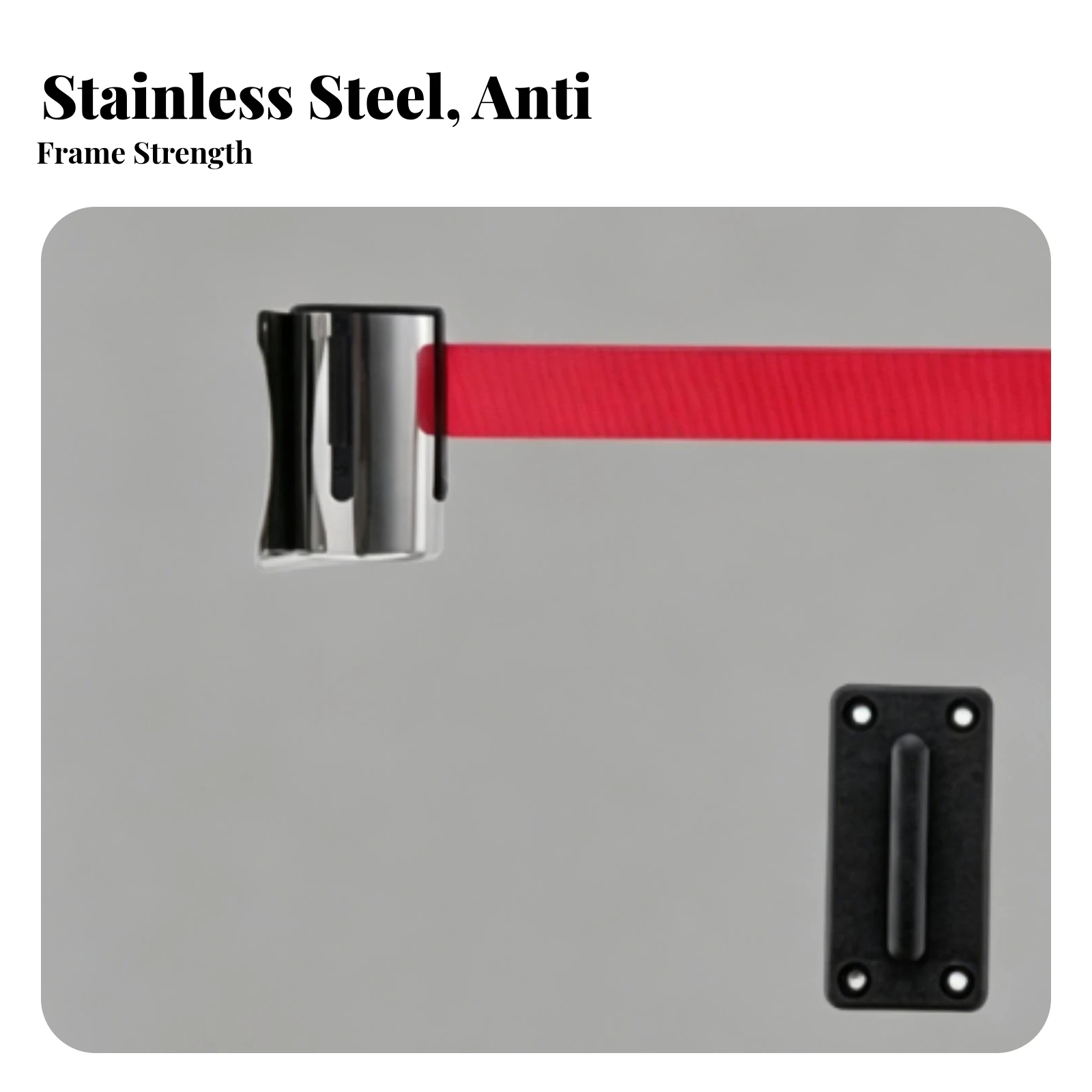 Audience Management Belt Barrier Space Saving Security Equipment