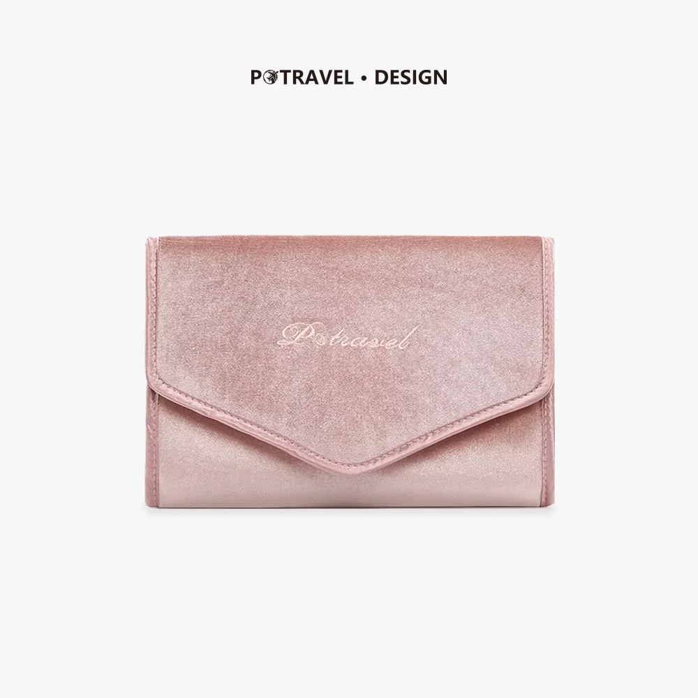 Velvet Jewelry Storage Roll Bag Travel Jewelry Holder Organizer for Earrings Rings Necklaces Bracelets Watches Gift for Women