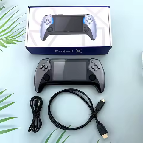 HOT Project X Portable Pocket Video Game Console 128G 4.3&rdquo; IPS Screen Dual Speaker 40000+ Games For PS1 MAME CPS Children's Gift