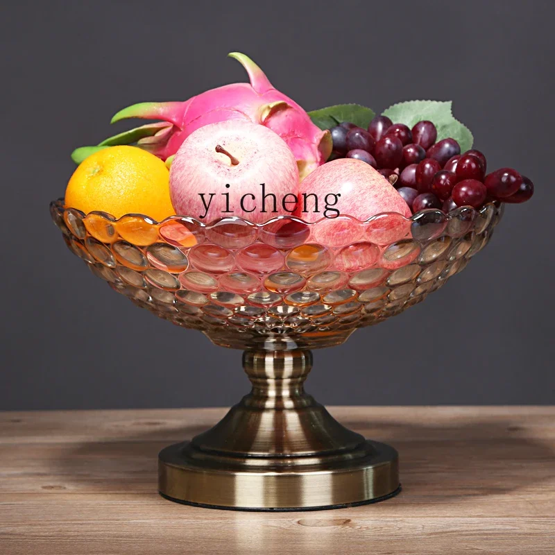 BJ-21  European Style Fruit Plate Luxury High-end Modern Living Room Coffee Table Home Snack Plate Large Size